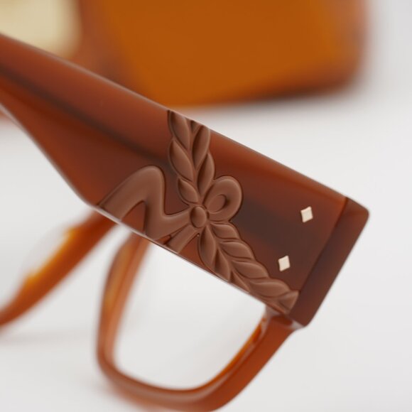 MCM MW5013 045 Square Eyeglasses - Shiny Light Brown 53mm - Picture 6 of 10